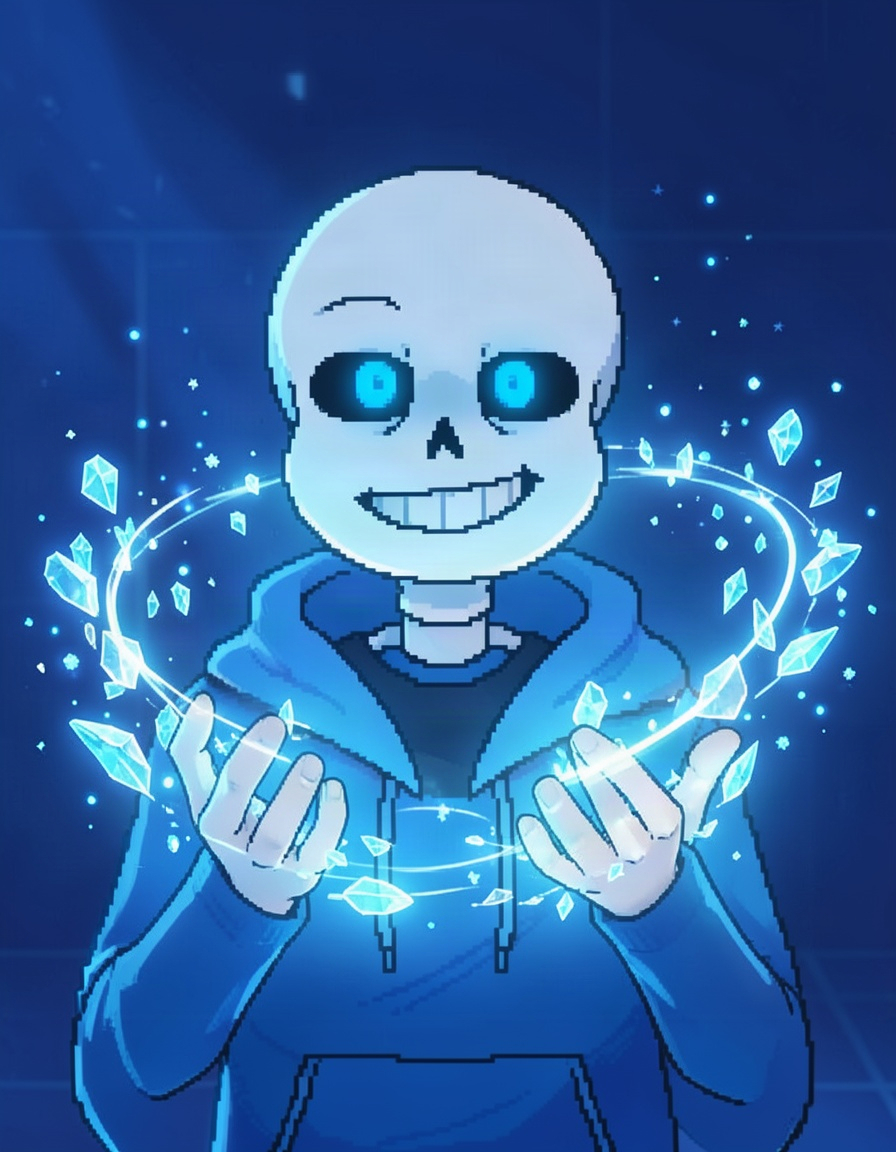 Glintbone, a Undertale OC made on GenTube