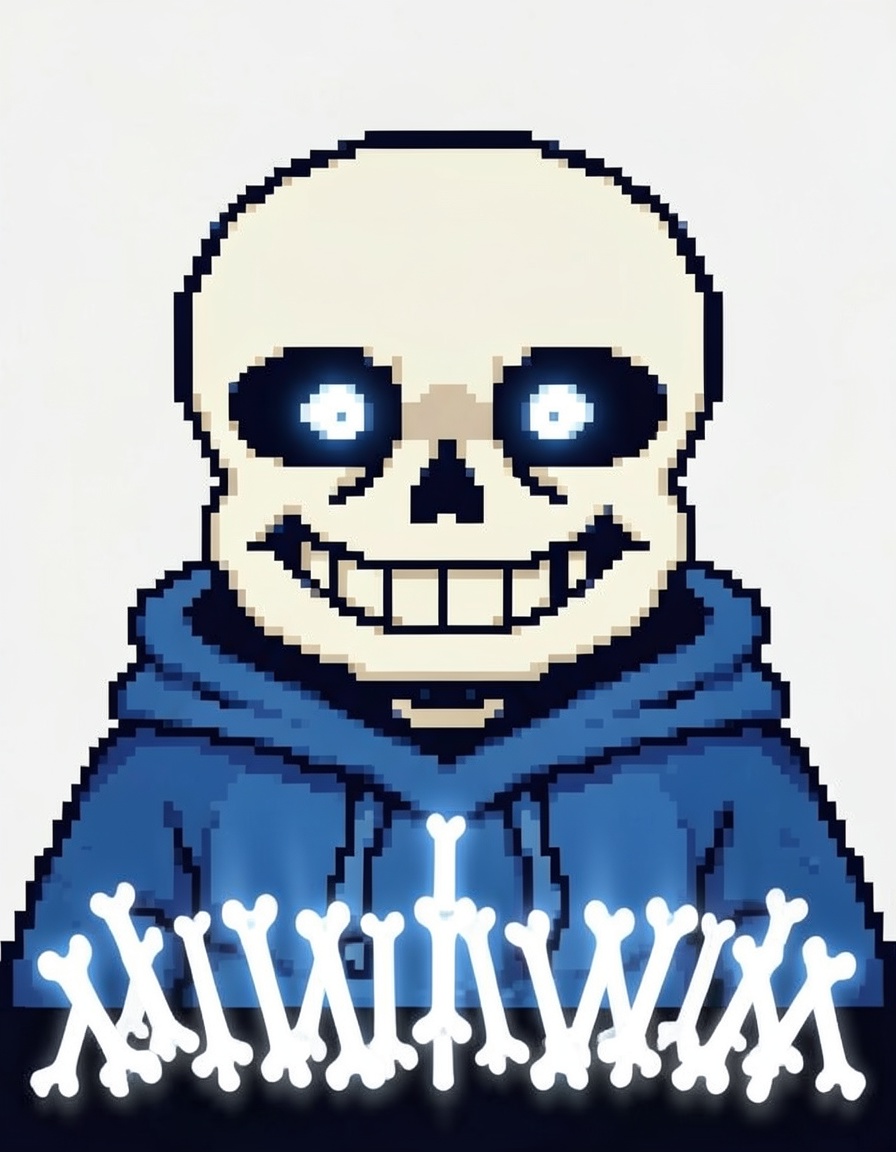 Skeletal Pulse, a Undertale OC made on GenTube