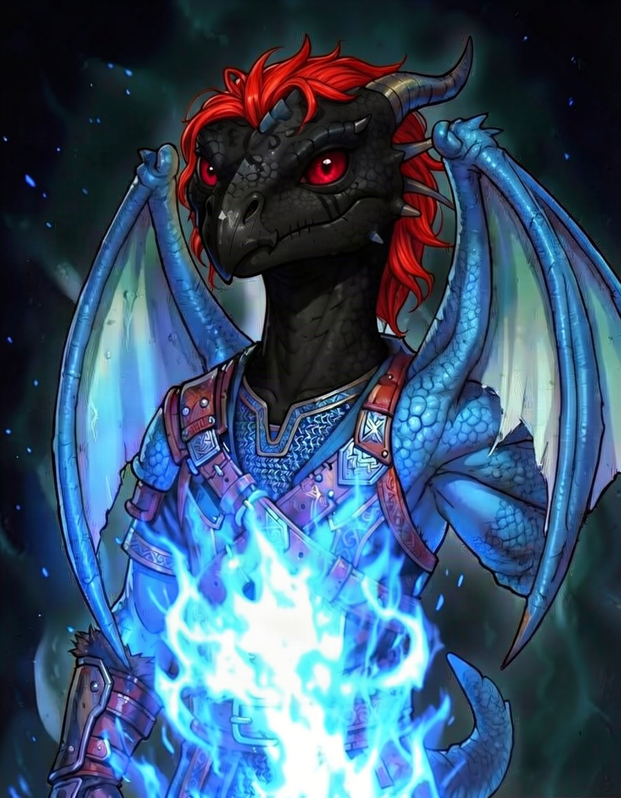 Crimsonscale, a How to Train Your Dragon OC made on GenTube