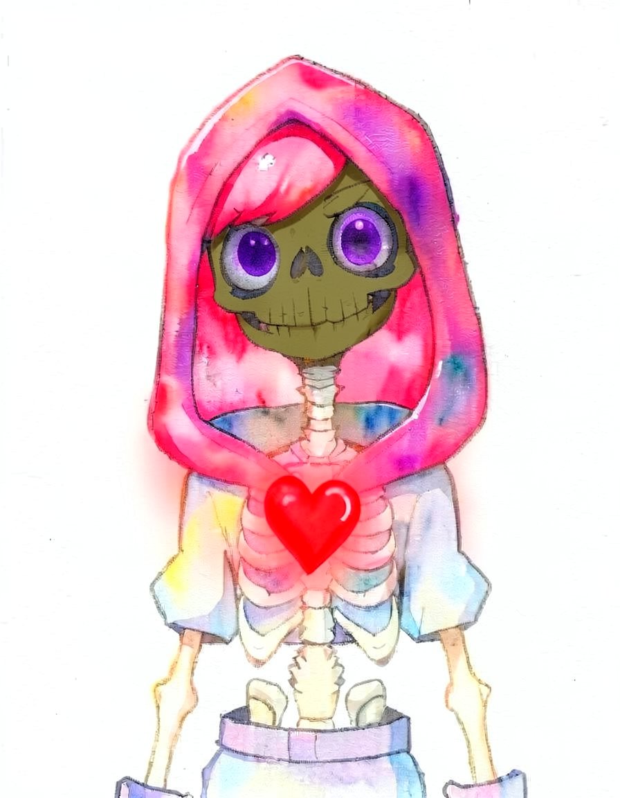 Boneblush, a Undertale OC made on GenTube