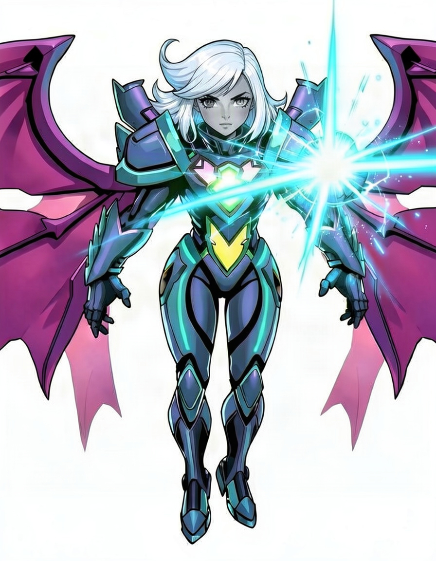 Silverflare, a Marvel Superhero OC made on GenTube