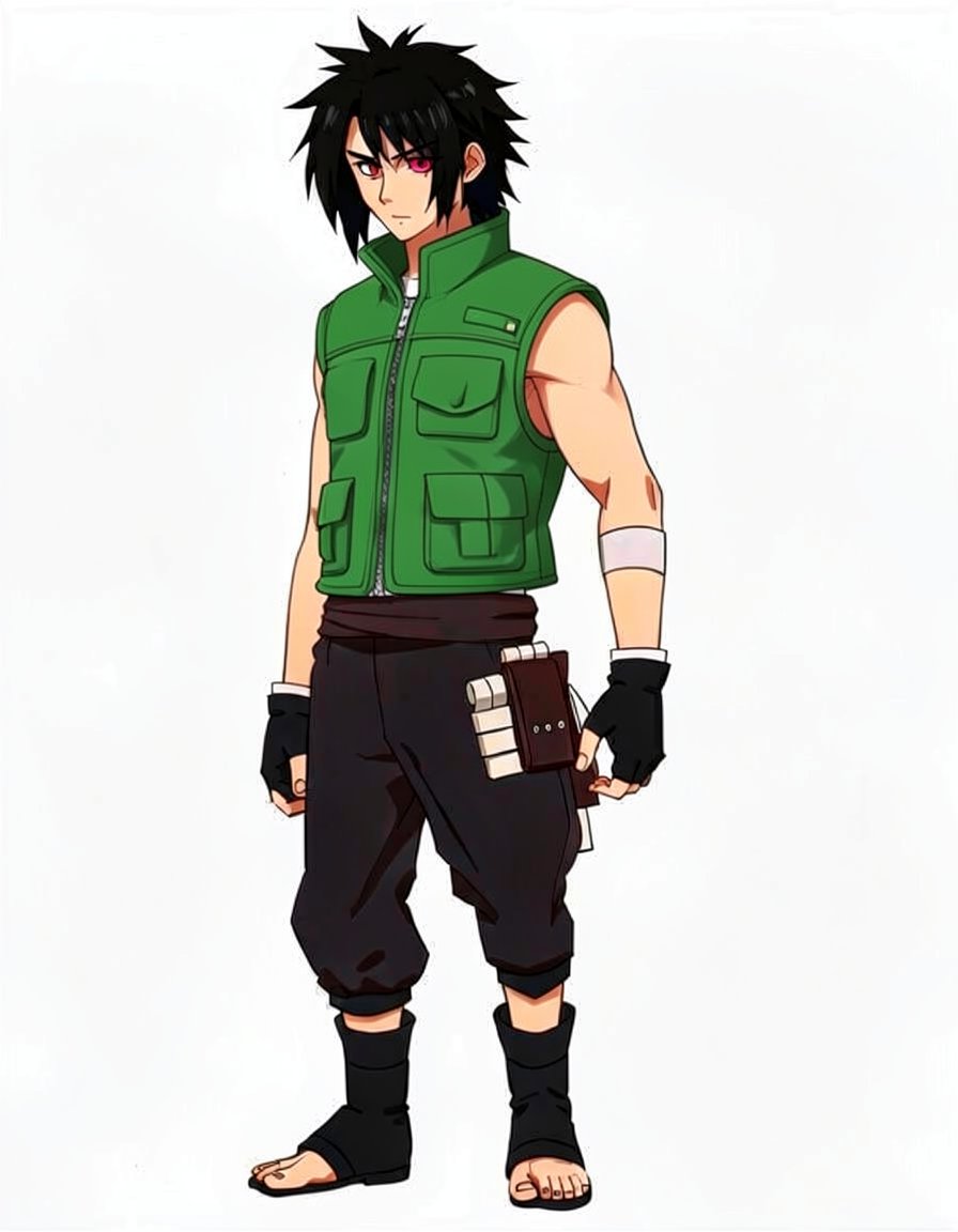 Kurofen, a Naruto OC made on GenTube