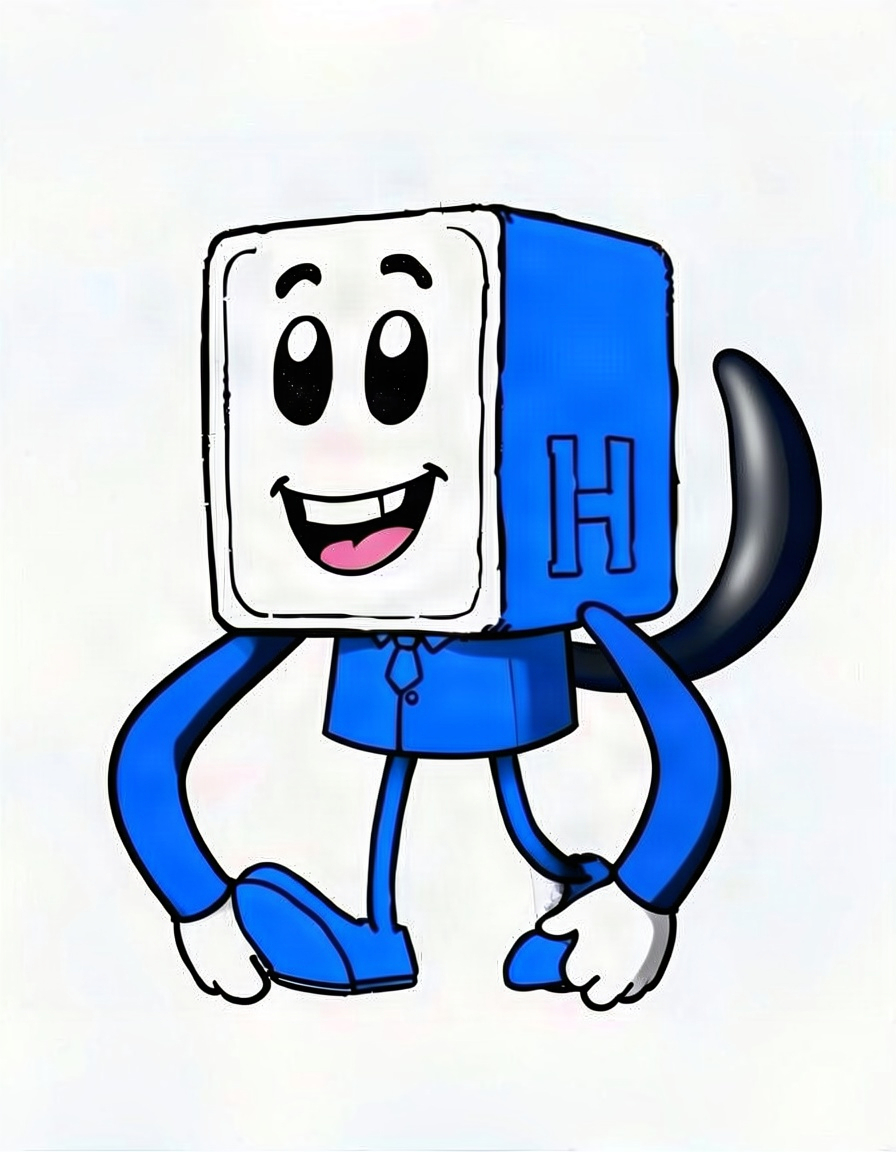 Blueblock, a Dandys World OC made on GenTube