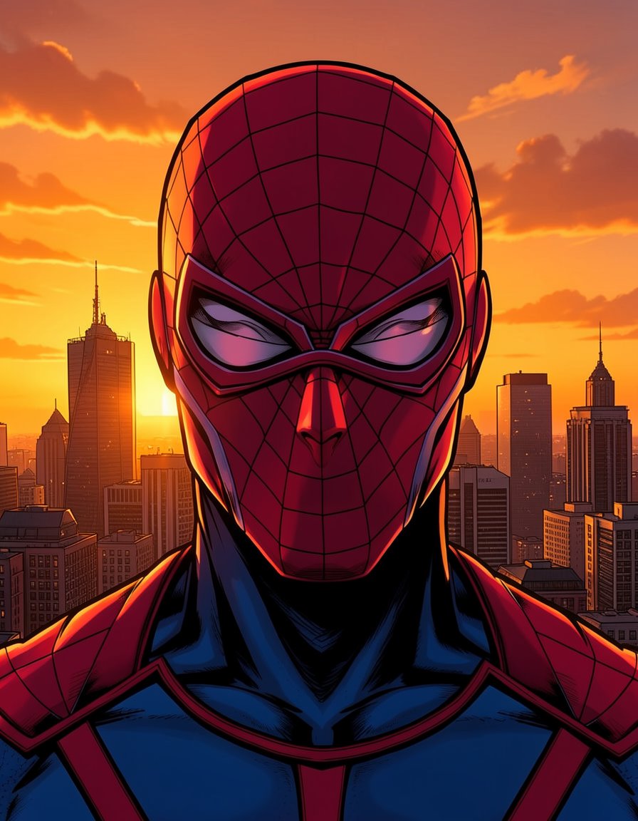Spider-Flair, a Spider Man OC made on GenTube