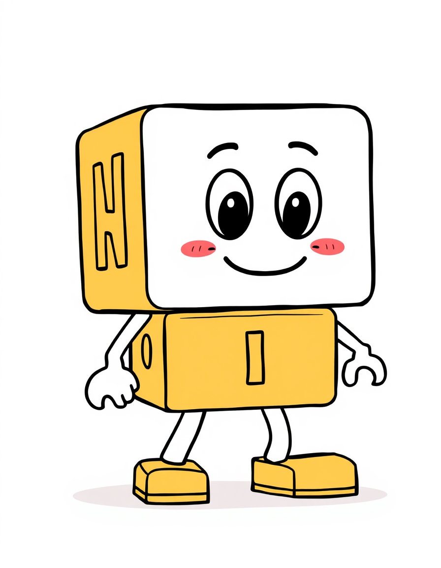 Blocky B, a Dandys World OC made on GenTube