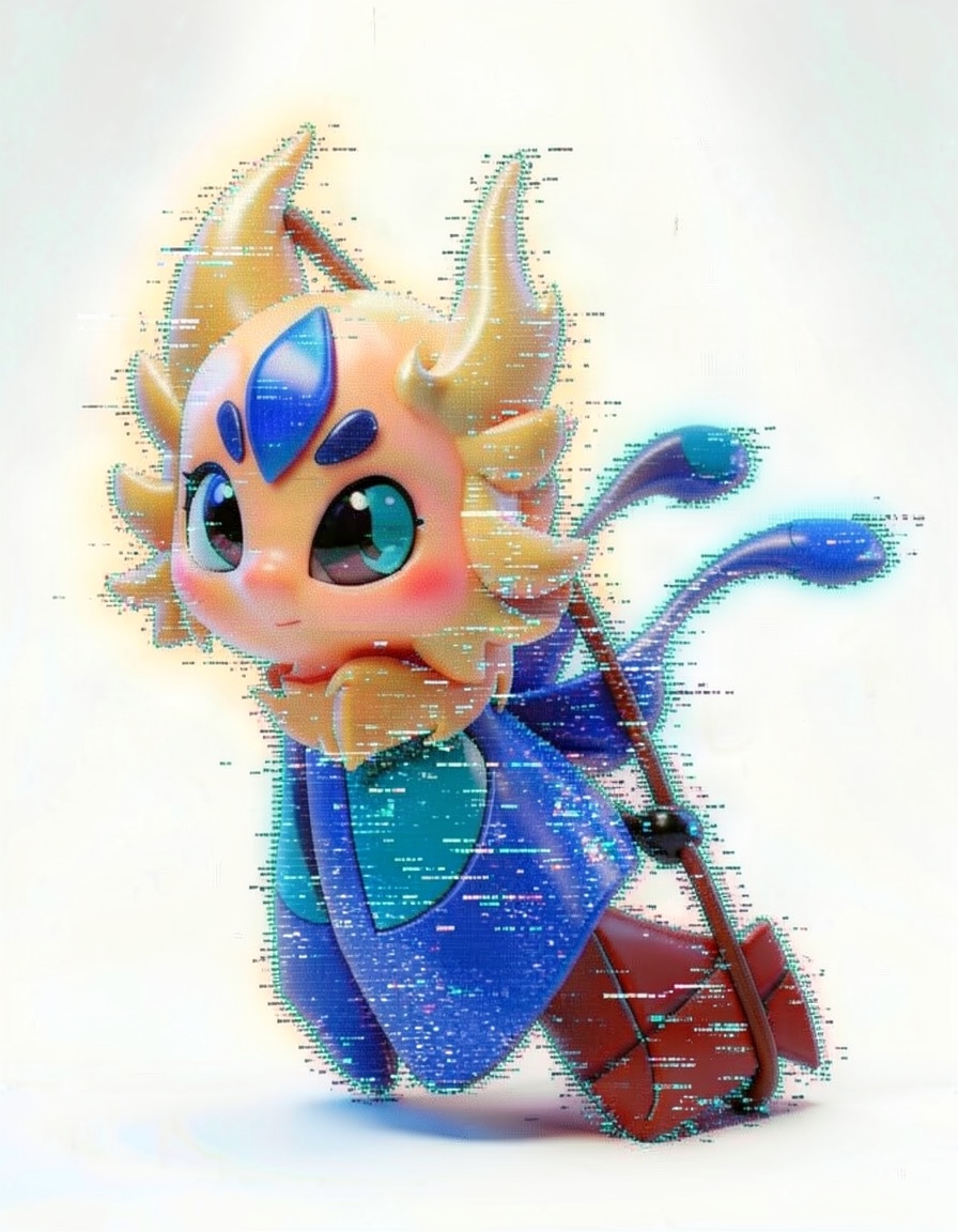Drops, a Digital Circus OC made on GenTube