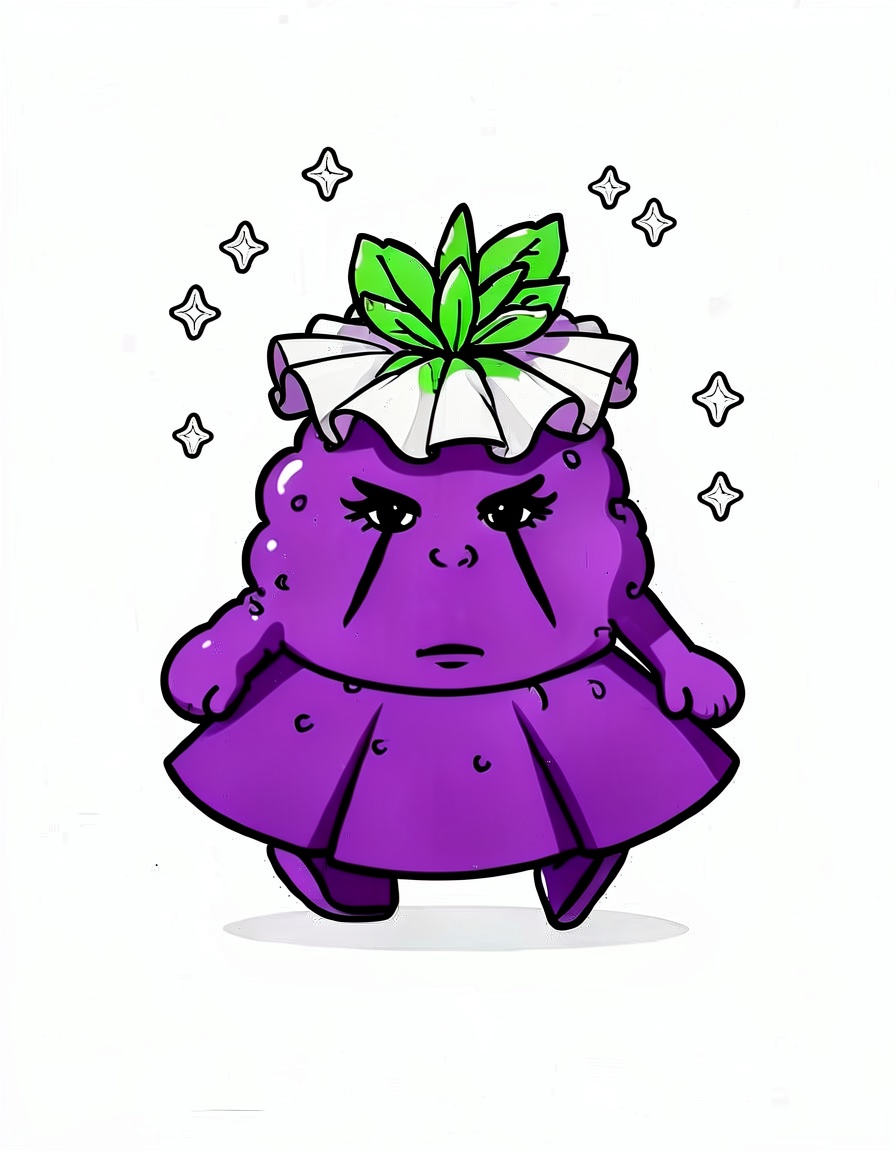 GrapeGlimmer, a Dandys World OC made on GenTube