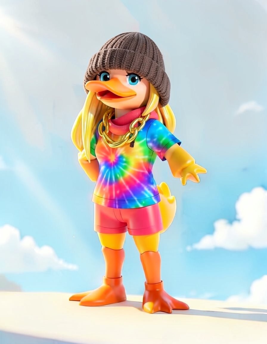 Sunlit Quack, a Roblox OC made on GenTube