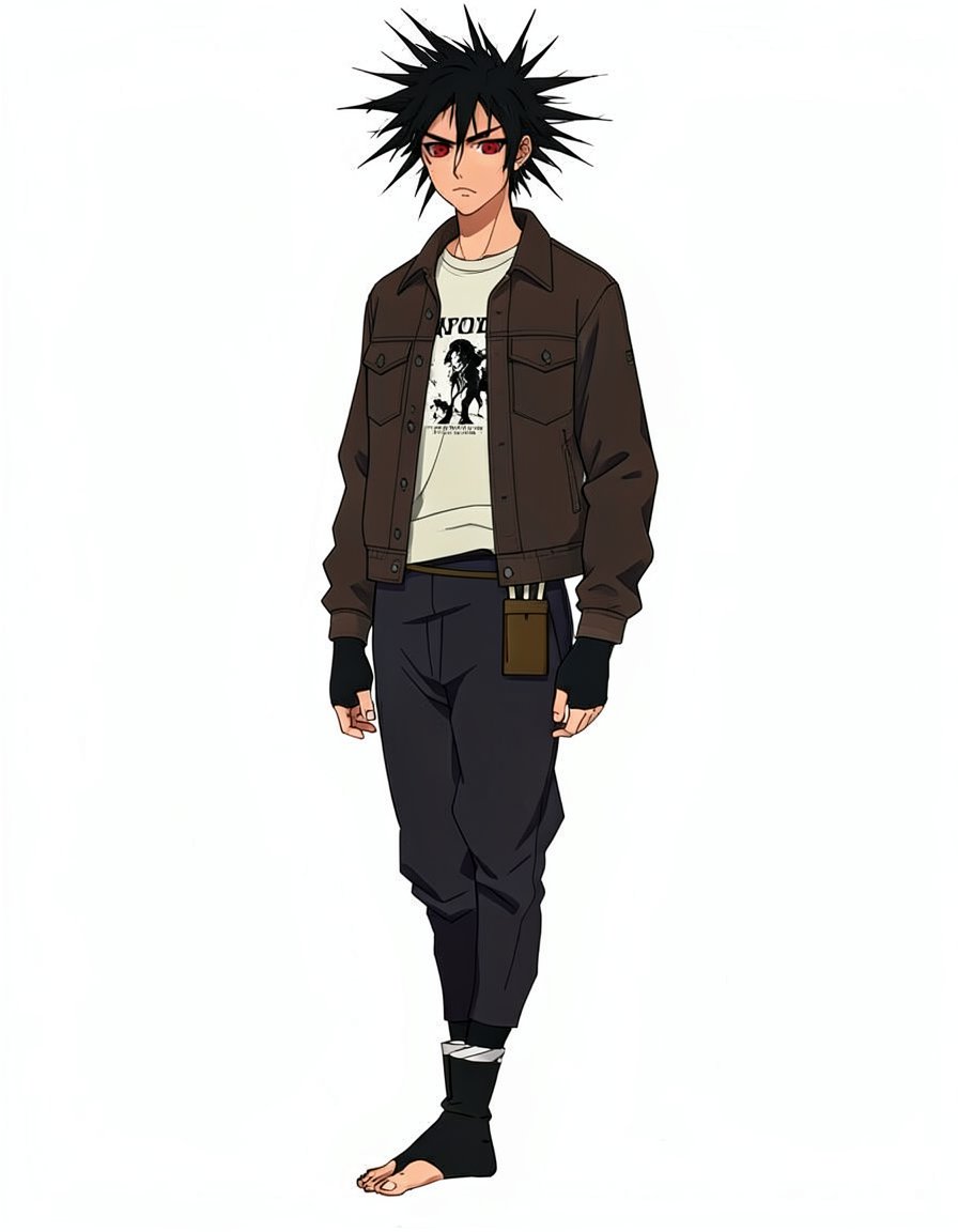 Shade Whisper, a Naruto OC made on GenTube