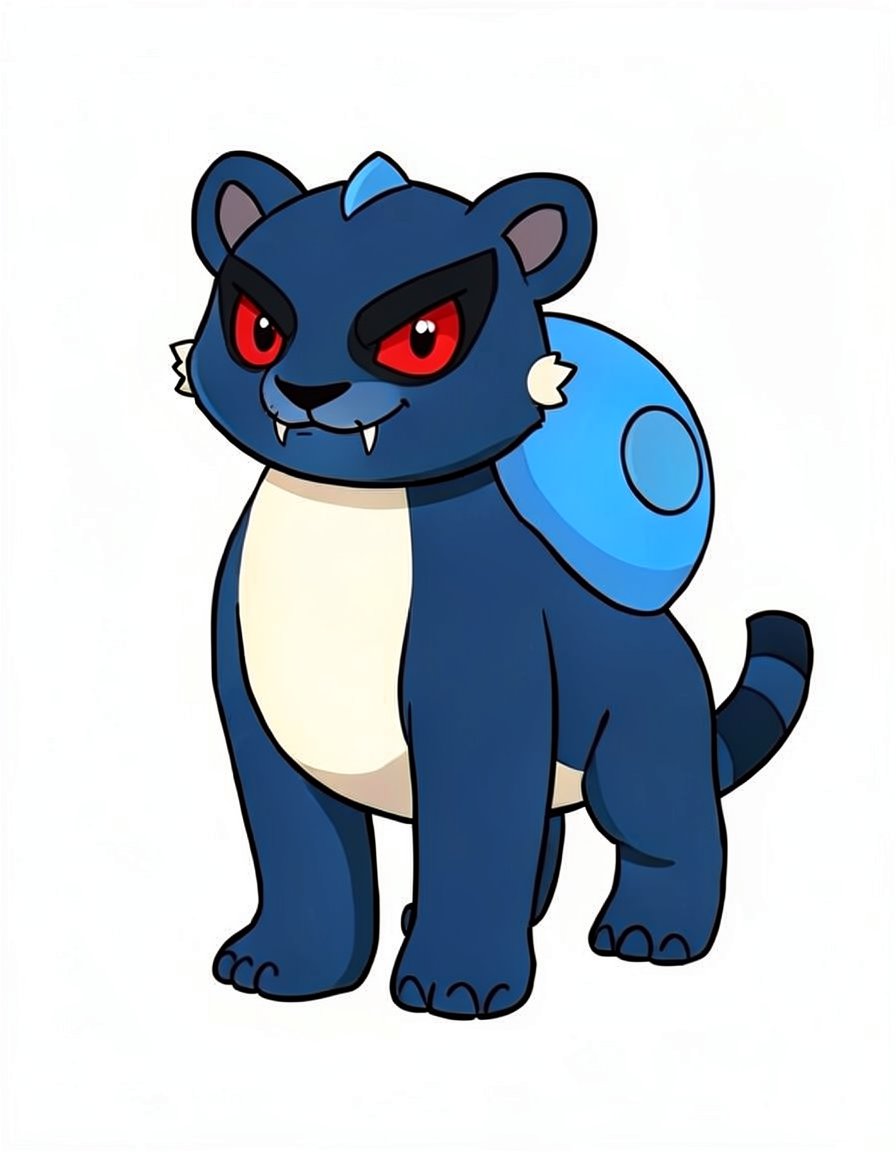 Aquastripe, a Pokemon OC made on GenTube