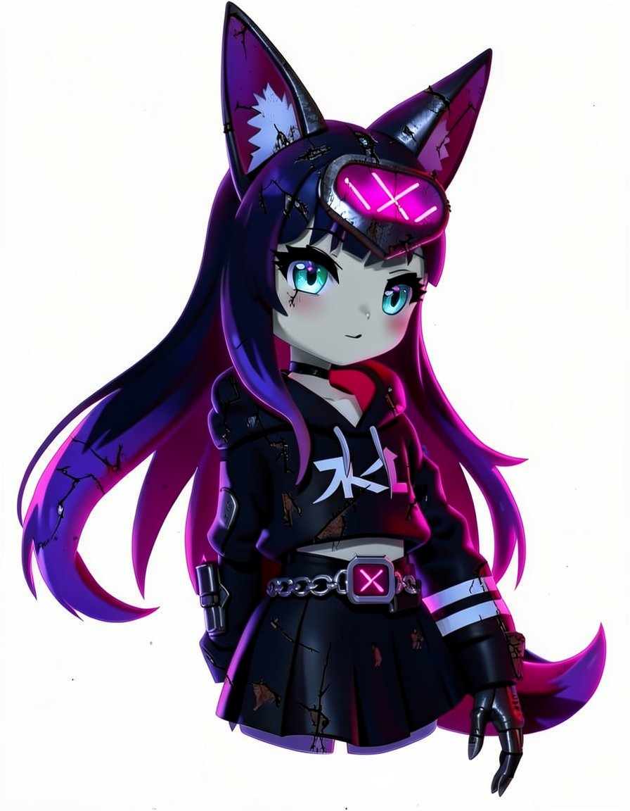 Vixelle Pulse, a Murder Drones OC made on GenTube