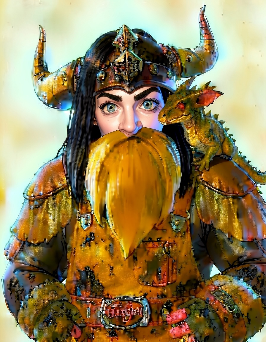 Ravenhelm, a How to Train Your Dragon OC made on GenTube