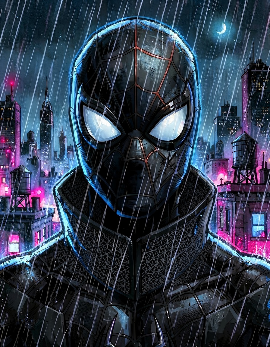 Spider-black, a Spidersona OC made on GenTube