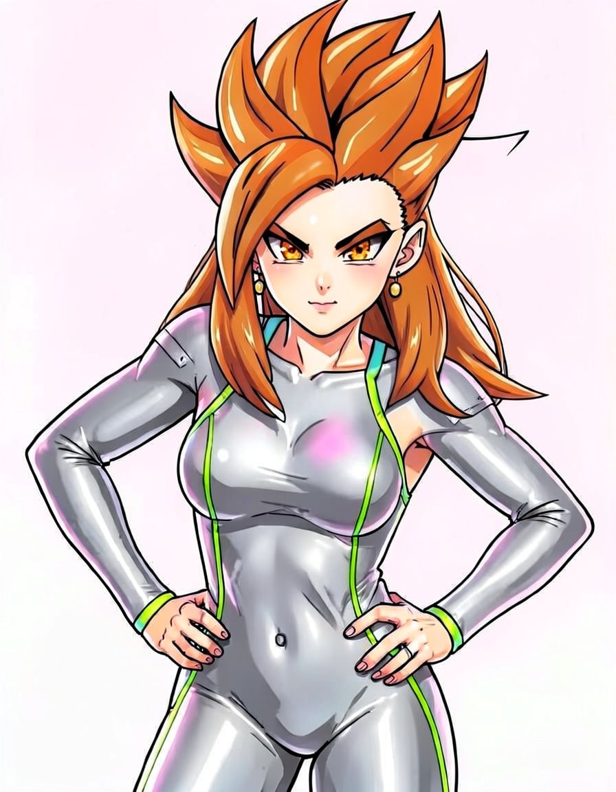 Amber, a Dragon Ball OC made on GenTube