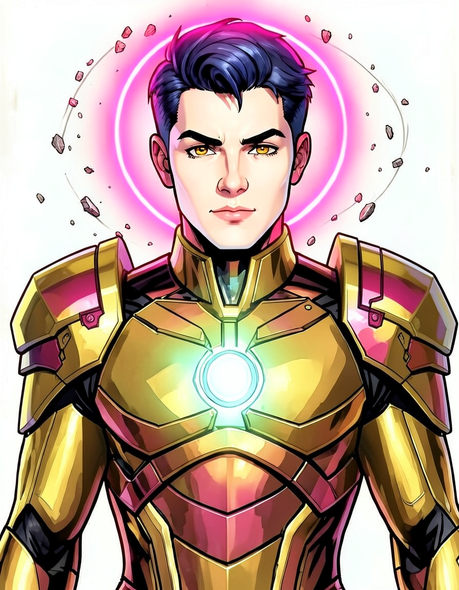 Iron Phantom, a Marvel Superhero OC made on GenTube