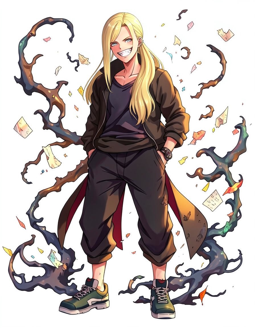 Felix, a Jujutsu Kaisen OC made on GenTube
