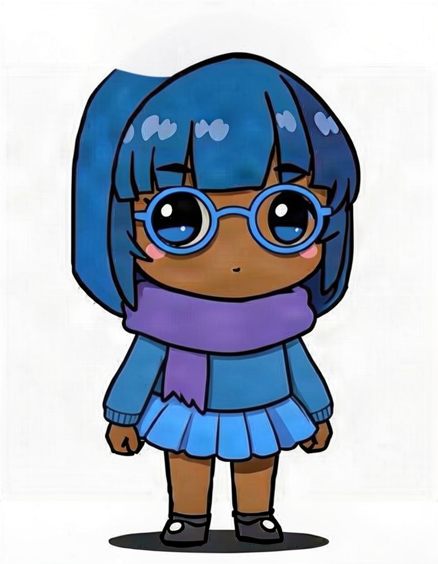 Cobalt Loom, a Deltarune OC made on GenTube