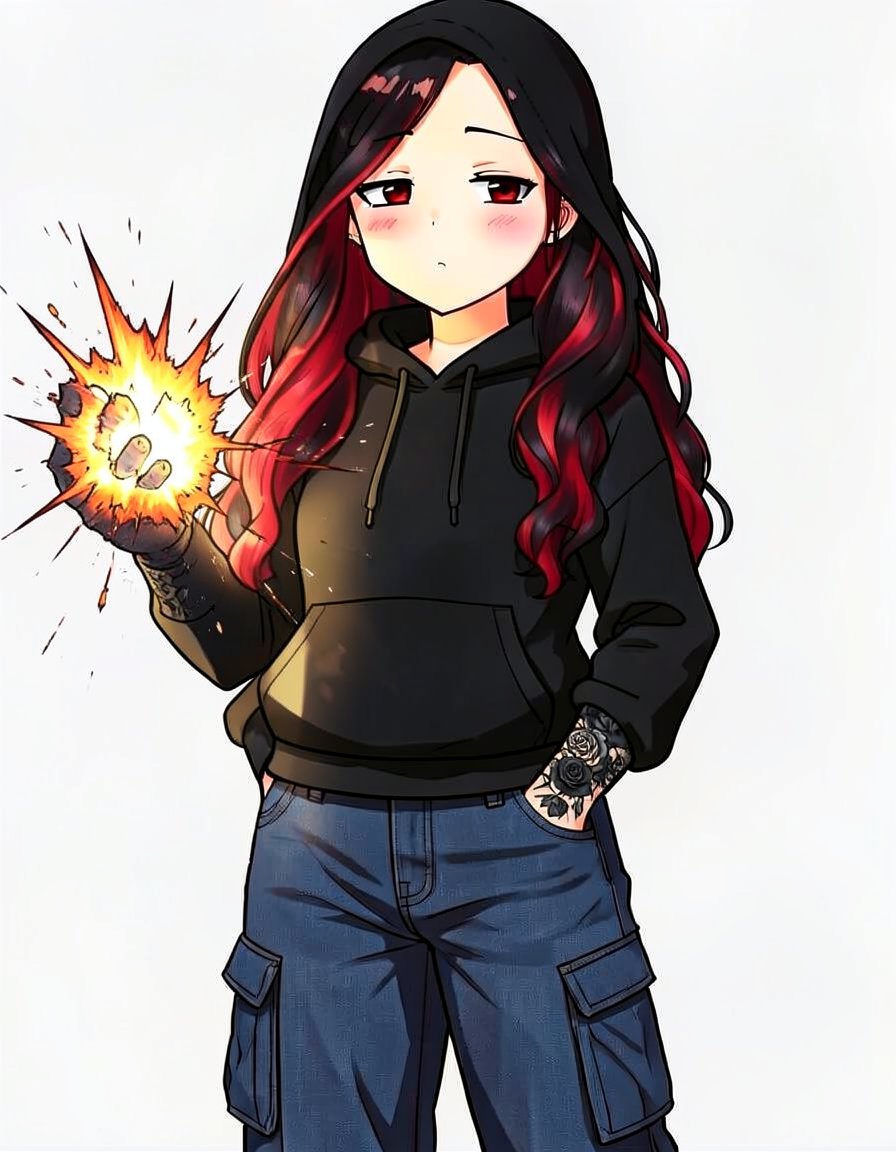 HexBlast, a My Hero Academia OC made on GenTube