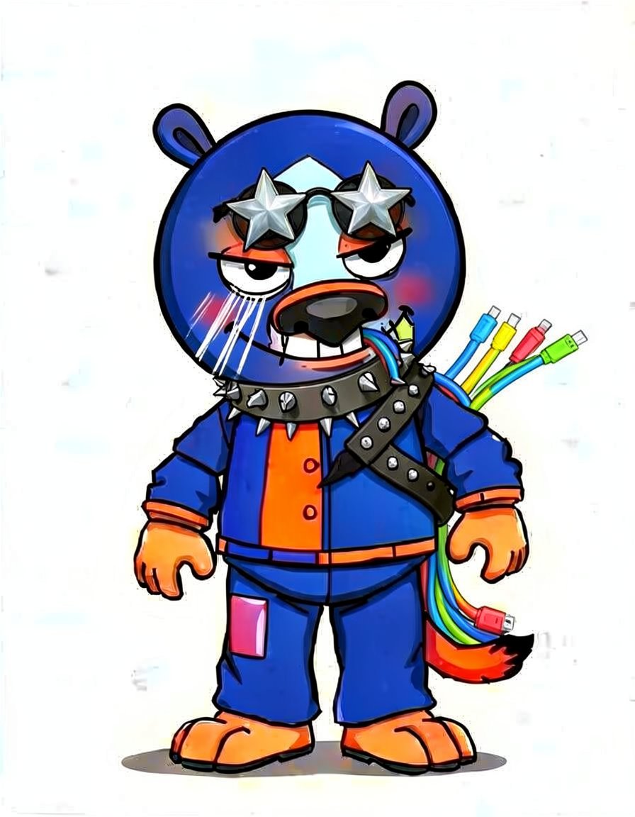 Cobalt Flicker, a FNAF OC made on GenTube