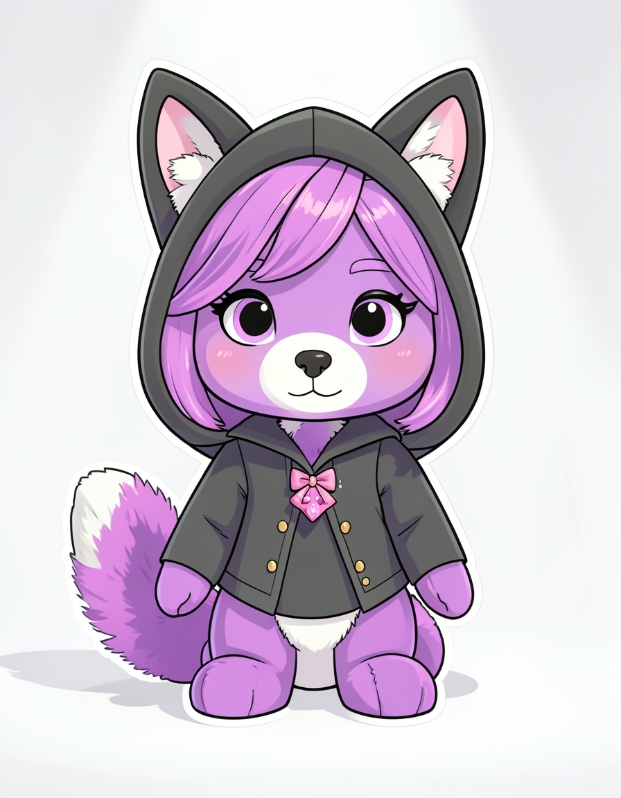 Lavender Fluff, a Digital Circus OC made on GenTube