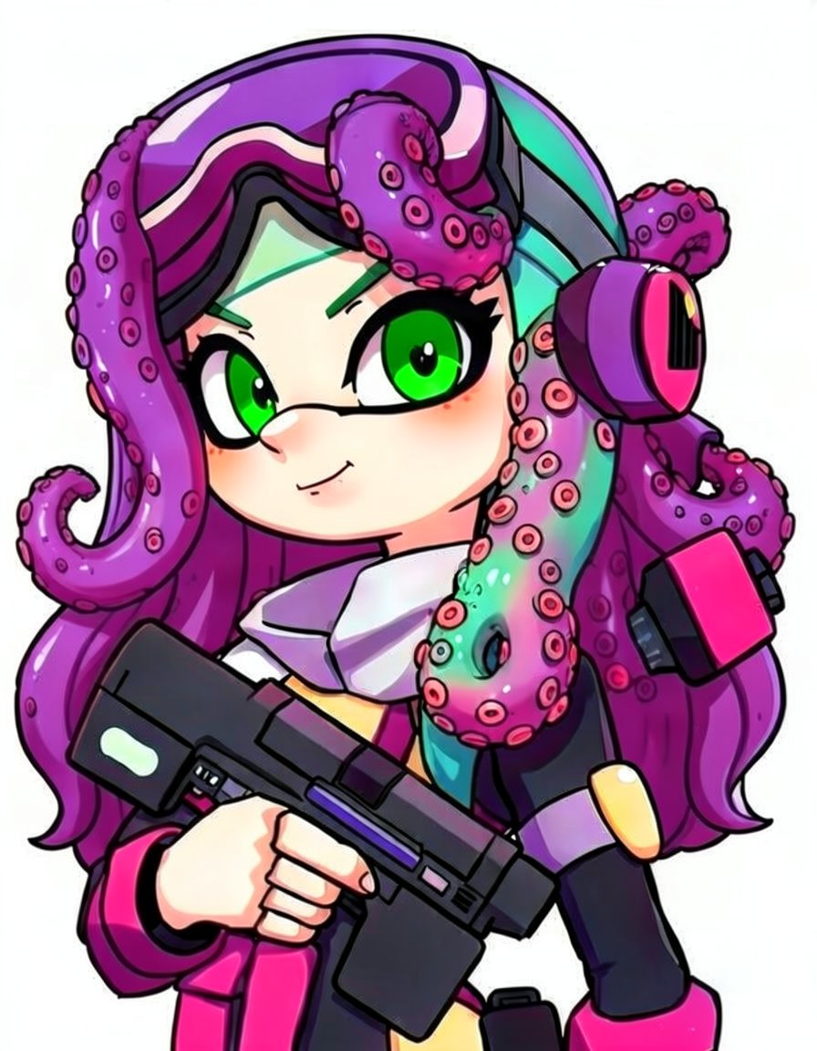Emily, a Splatoon OC made on GenTube