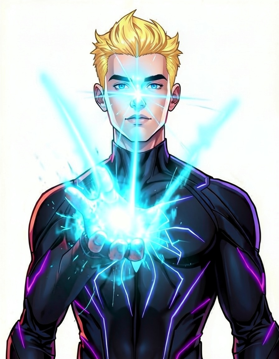 The Vibe, a Marvel Superhero OC made on GenTube