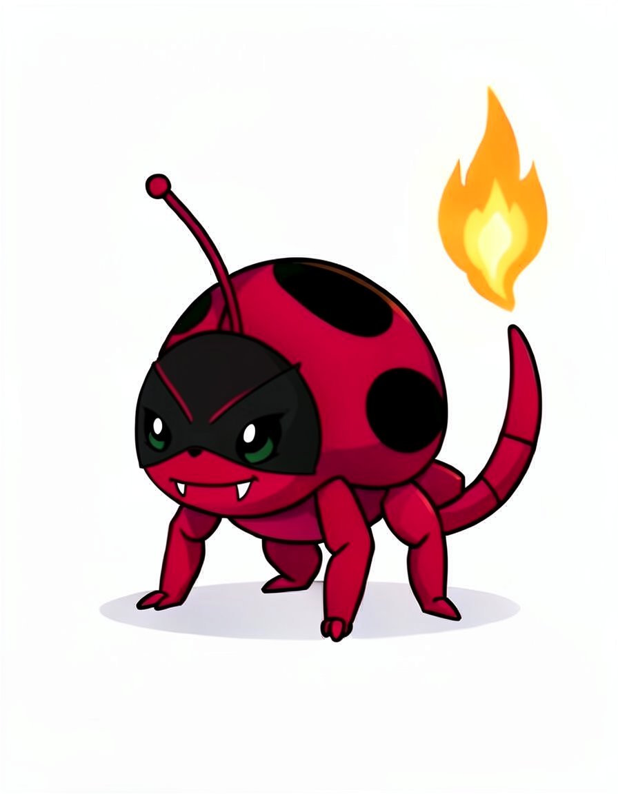 Flamehive, a Pokemon OC made on GenTube