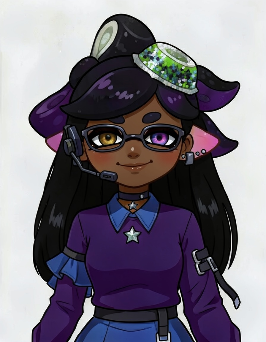 PurplePulse, a Splatoon OC made on GenTube