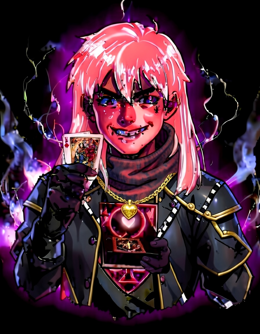 Velvet Spade, a Deltarune OC made on GenTube