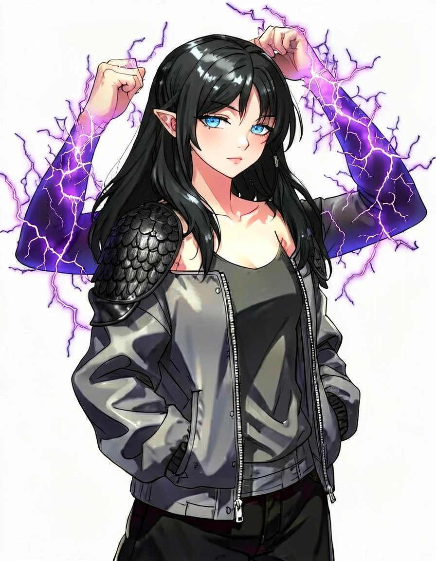 Stormscale, a Fourth Wing OC made on GenTube