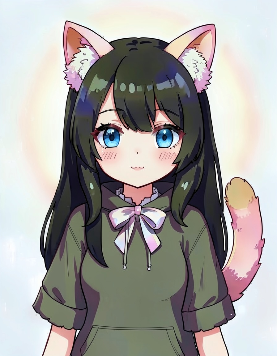 Nyra, a Catgirl OC made on GenTube
