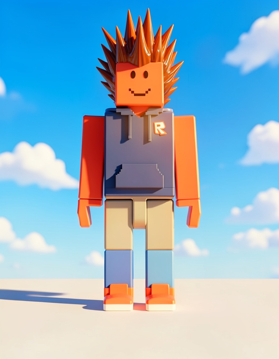 CrimsonBlock, a Roblox OC made on GenTube