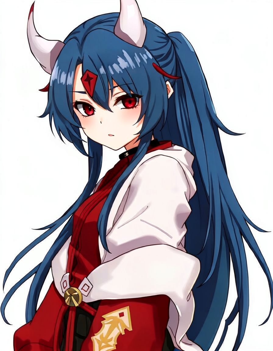Azure Veil, a Demon Slayer OC made on GenTube