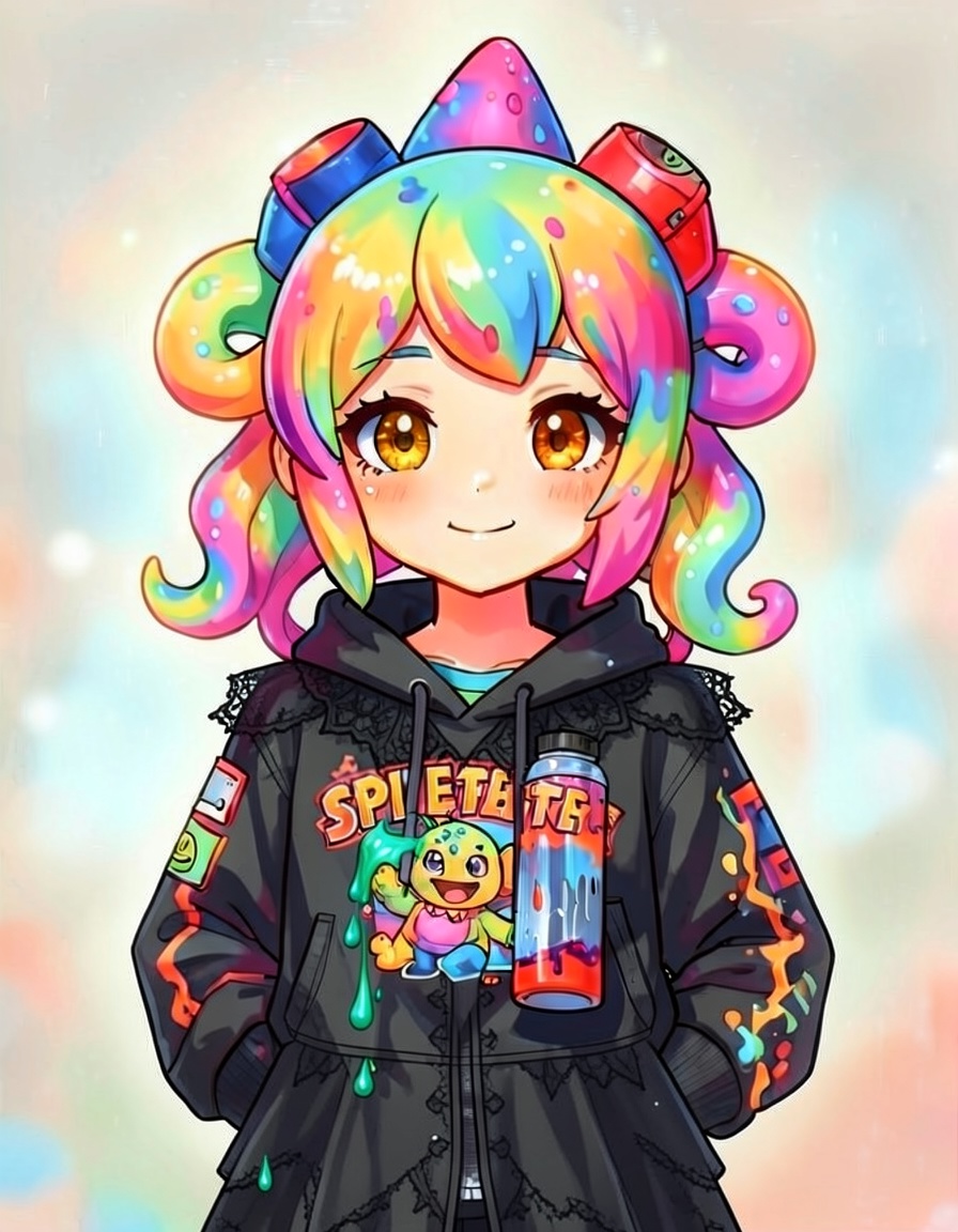 Inkblush, a Splatoon OC made on GenTube