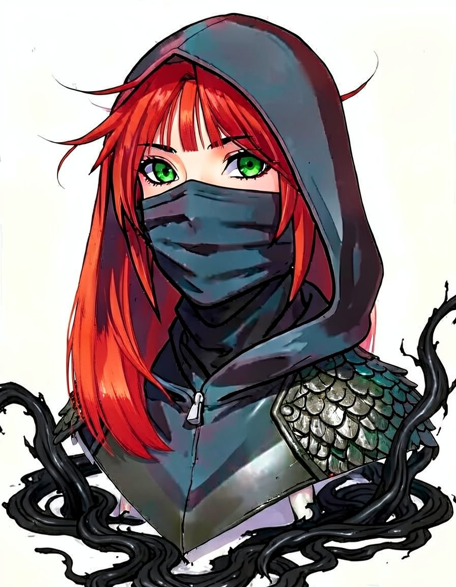 Ravenfire, a Fourth Wing OC made on GenTube