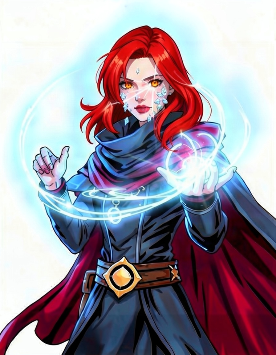 Flareveil, a Marvel Superhero OC made on GenTube
