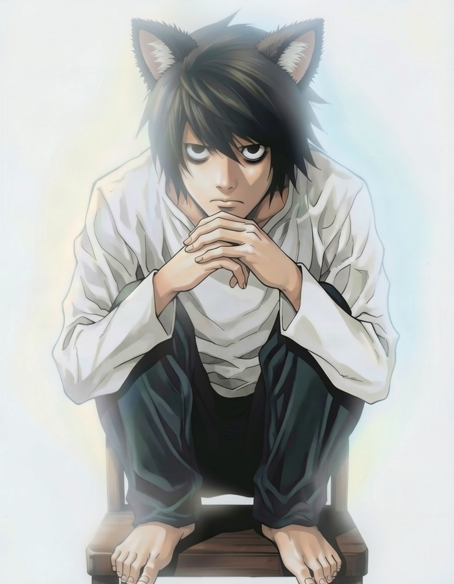 L Lawliet, a Death Note OC made on GenTube