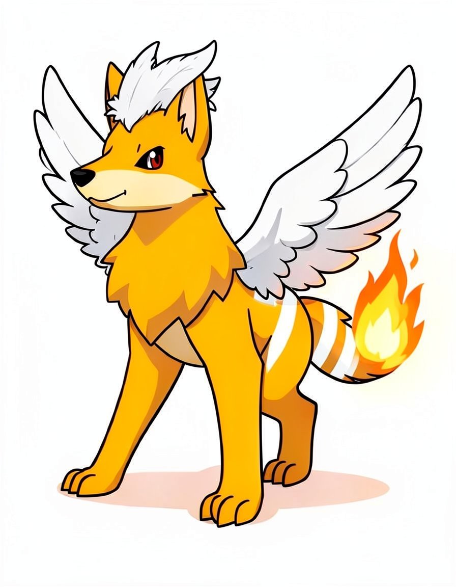 Pyrowolf, a Pokemon OC made on GenTube