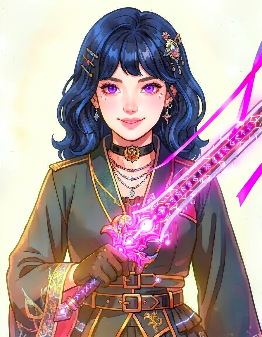 Rumi Blade, a KPop Demon Hunters OC made on GenTube