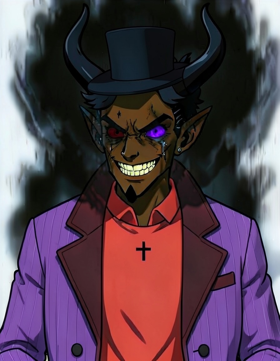 nightmare, a Hazbin Hotel OC made on GenTube