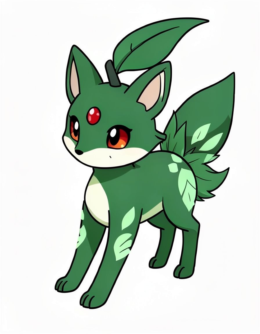 Leafoxi, a Pokemon OC made on GenTube