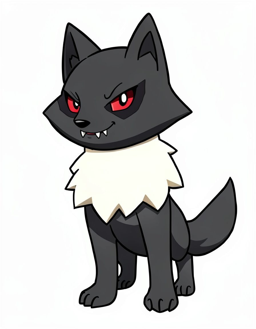 Umbrawolf, a Pokemon OC made on GenTube