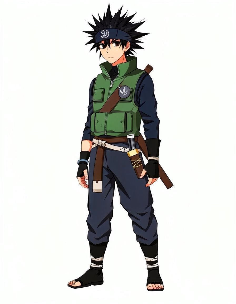 Leafblade Kaze, a Naruto OC made on GenTube