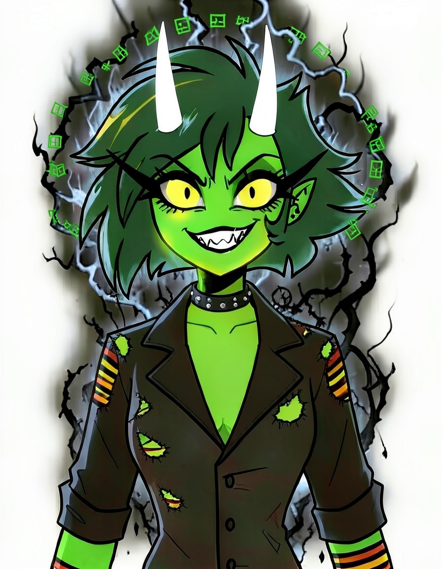 Velvet Spike, a Hazbin Hotel OC made on GenTube