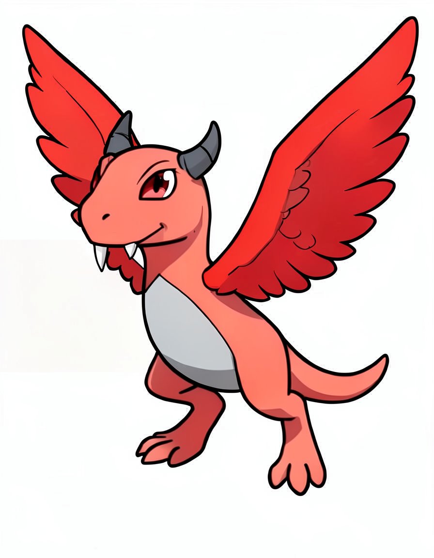 Skyscale, a Pokemon OC made on GenTube