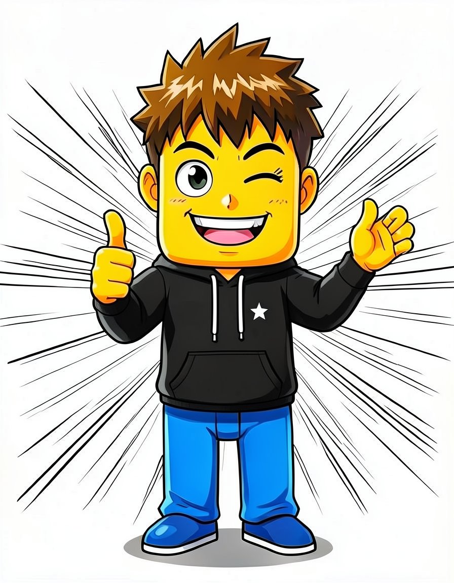 SunnyWink, a Roblox OC made on GenTube