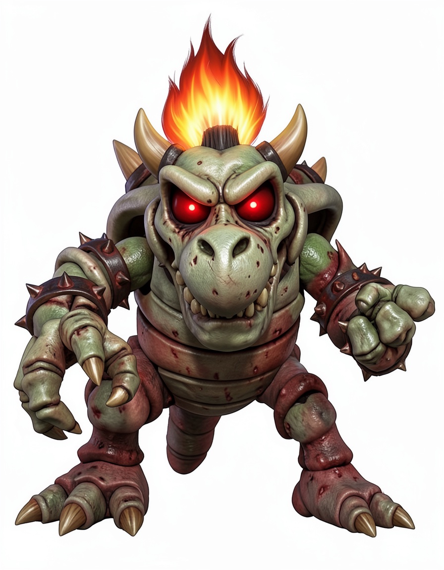 Dry bowser, a Mario OC made on GenTube