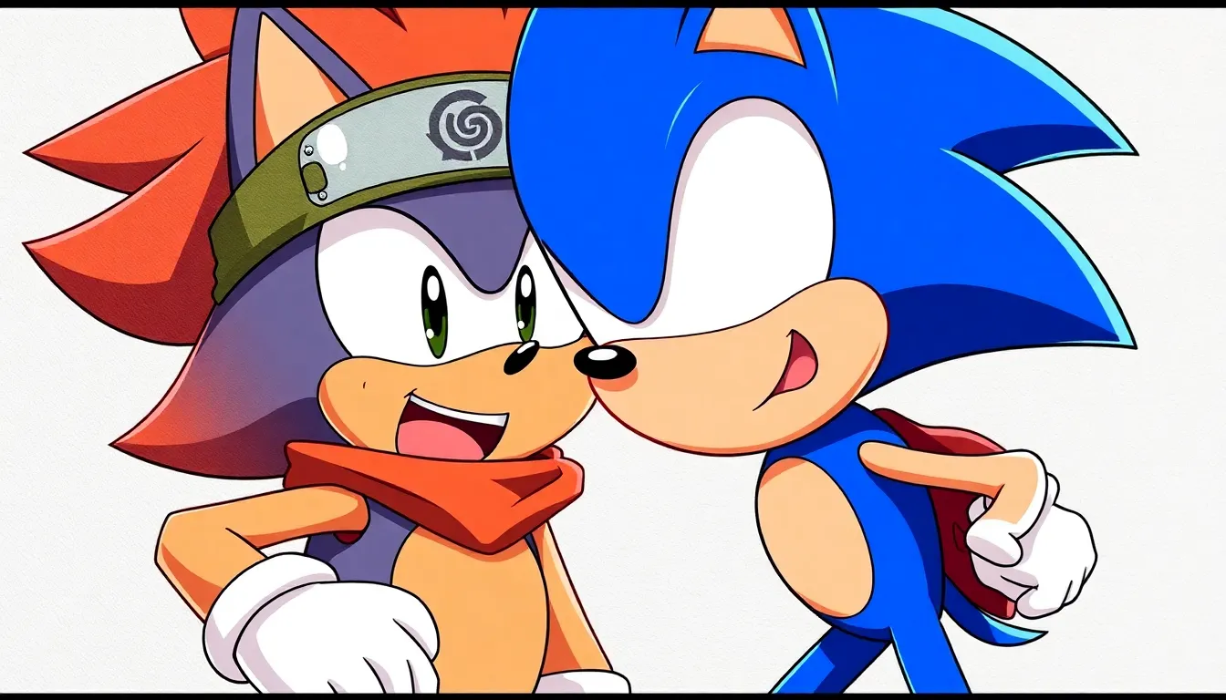 Sonic the Hedgehog naruto anime costume head and face cartoon scene anime  naruto acesory art cartoon  head naruto  draw texture scenes sonic fight with spongebob anime battle texture draw fan made
