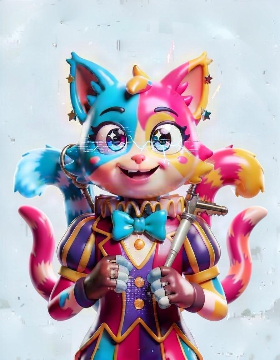 izaiah the cat, a Digital Circus OC made on GenTube