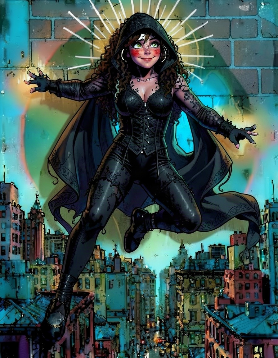 NightWeave, a Spidersona OC made on GenTube